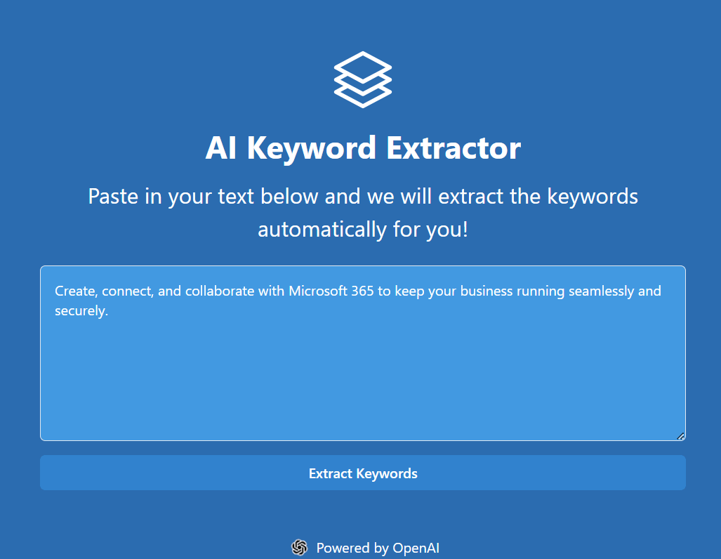 AI Keyword Extractor